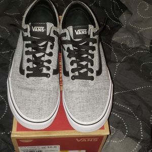 Gray/White low Van's